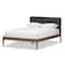 Baxton Studio Clifford Dark Grey and Wood Finish King Size Platform Bed 135-7383 - alternate 6